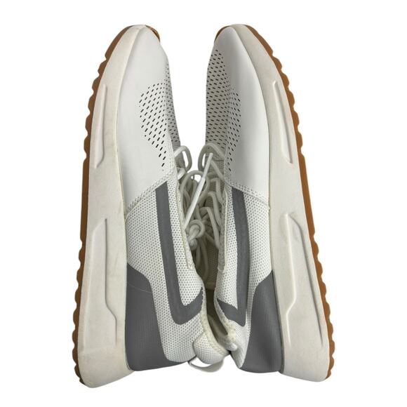 Zara Men's Classic White Sneakers with Gray Detail  EU Size 44, US Size 11 - Picture 5 of 13